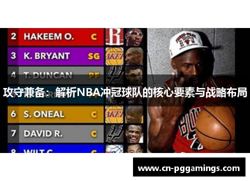 攻守兼备：解析NBA冲冠球队的核心要素与战略布局