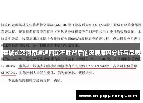 蓉城逆袭河南遭遇四轮不胜背后的深层原因分析与反思 蓉城逆袭河南遭遇四轮不胜背后的深层原因分析与反思